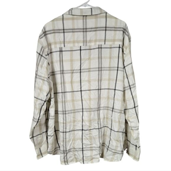 Jachs Girlfriend NWT Women's 2X Super Soft Pocket Flannel Shirt White Shacket - Picture 9 of 14